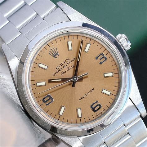 rolex air king 14000 salmon dial